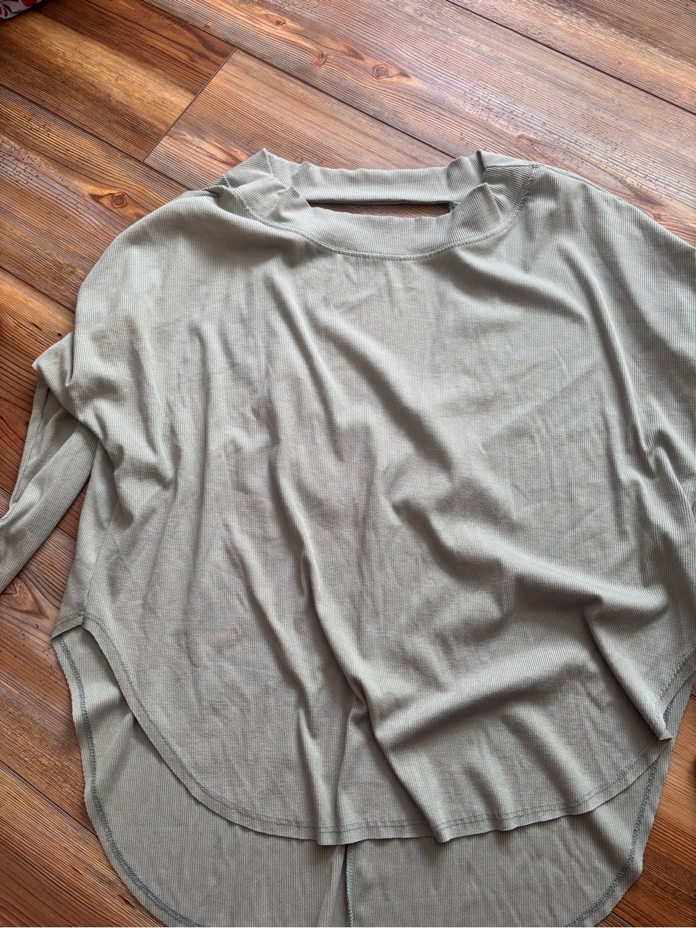 BUCKETLIST Lightweight Long-Sleeve Top in Sage